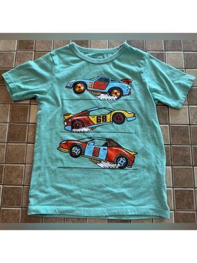 The Children's Place Teal Car Graphic Tee